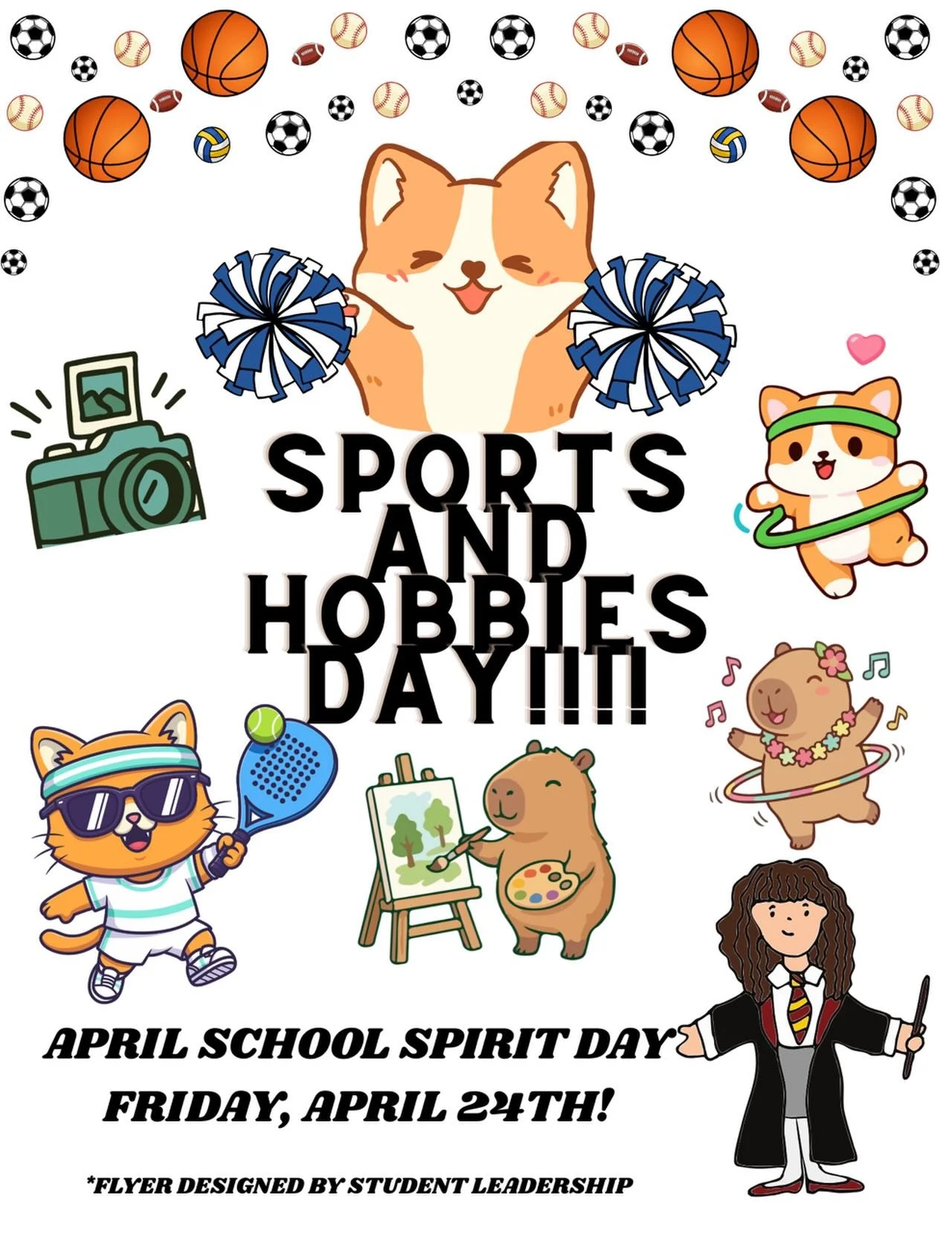 Join us at the end of this month for our April Spirit Day!