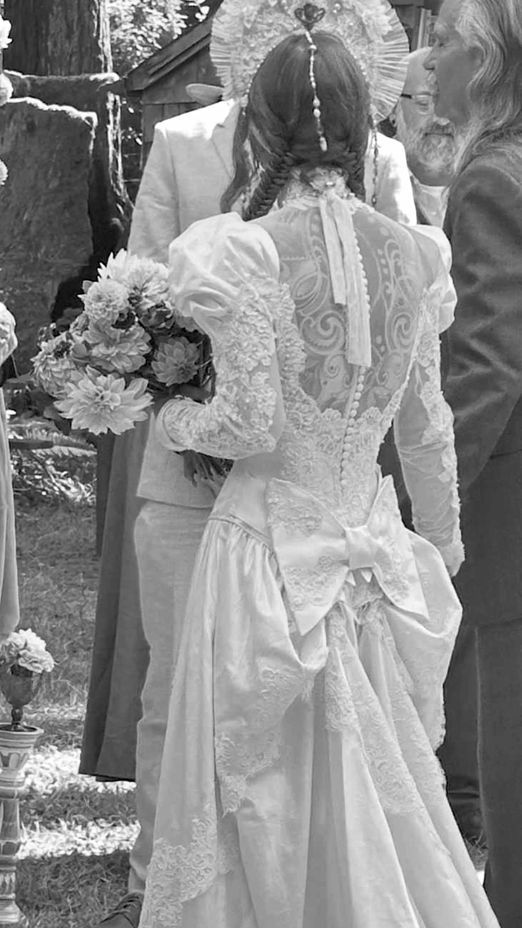 Bridal gown alteration service in Ashland, Oregon – Maison Volk tailoring studio shaping fit and silhouette for a wedding dress.