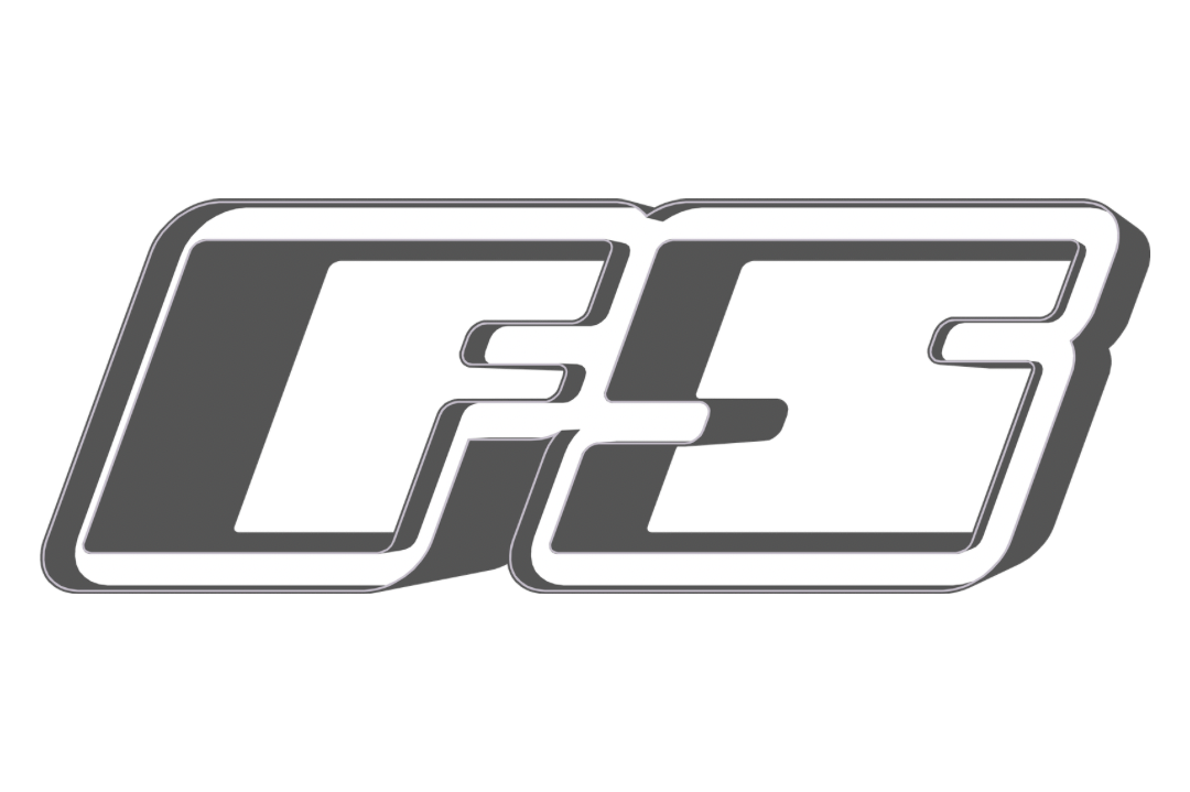 The Formula 1 logo in a stylized gray and white font with a purple background.