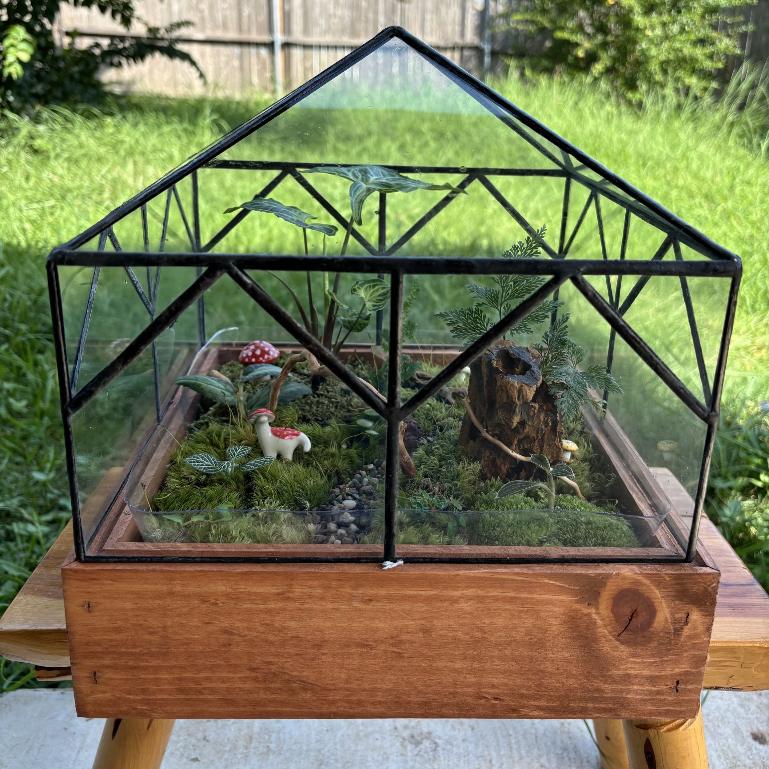 Wooden Base Greenhouse