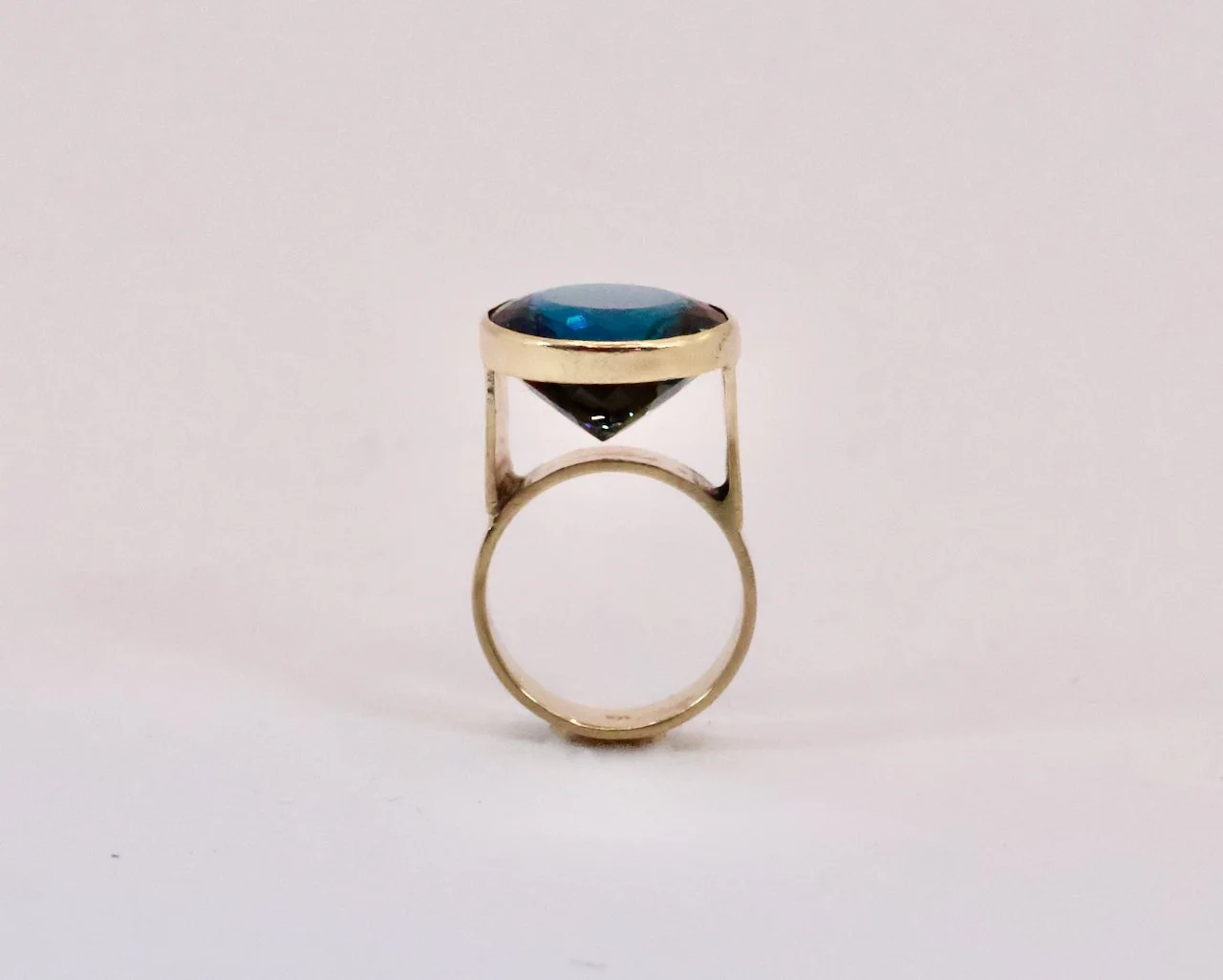 London Blue Topaz Ring - Gold