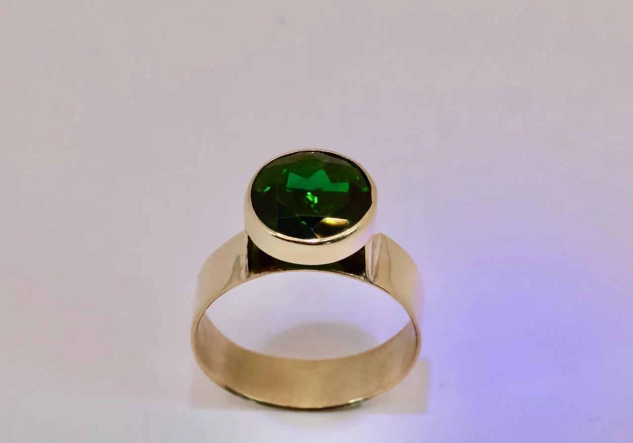 Vivid Green Cocktail Ring