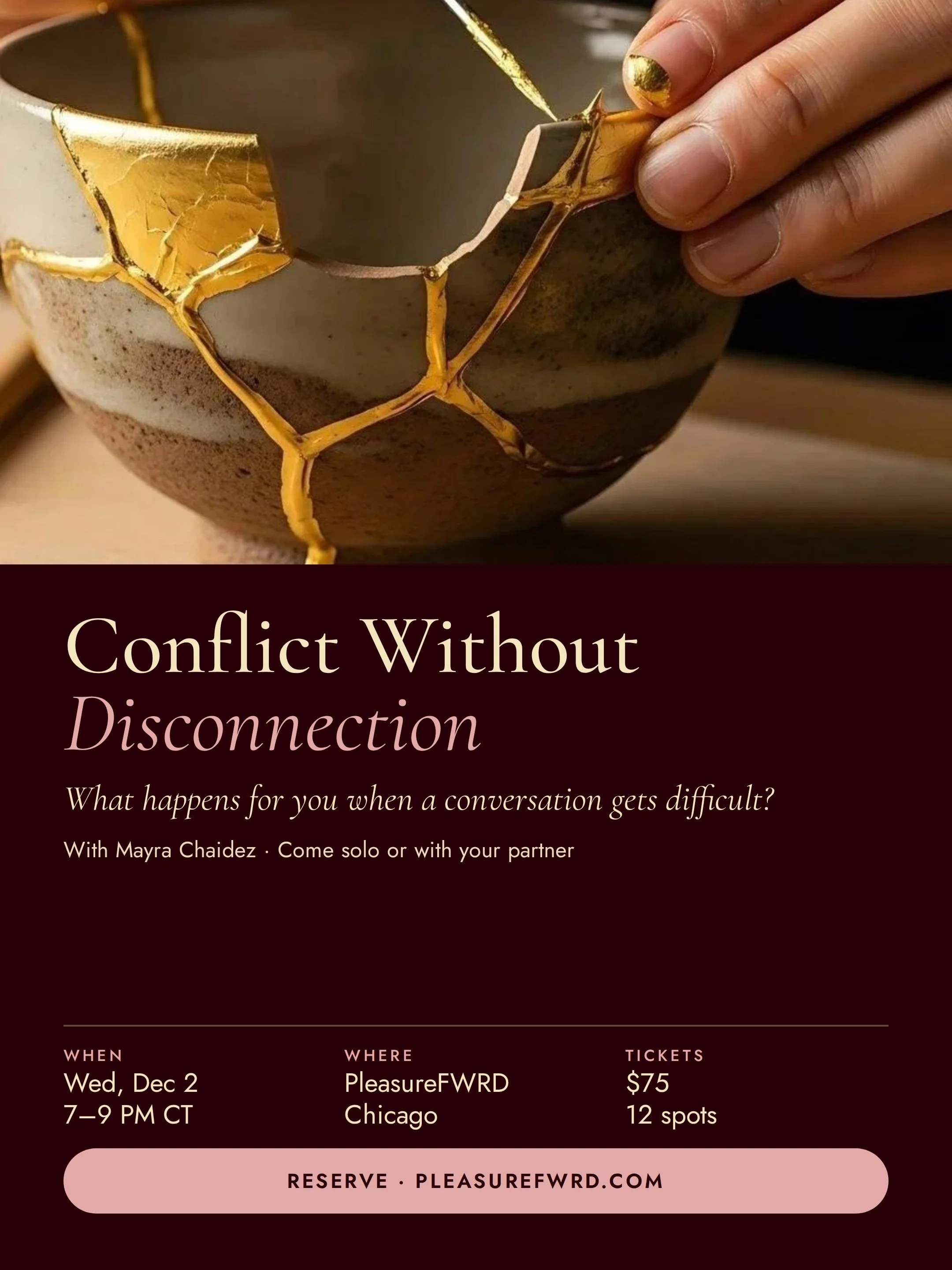 Conflict Without Disconnection™ | Wednesday, December 2, 2026 · 7:00–9:00 PM CT