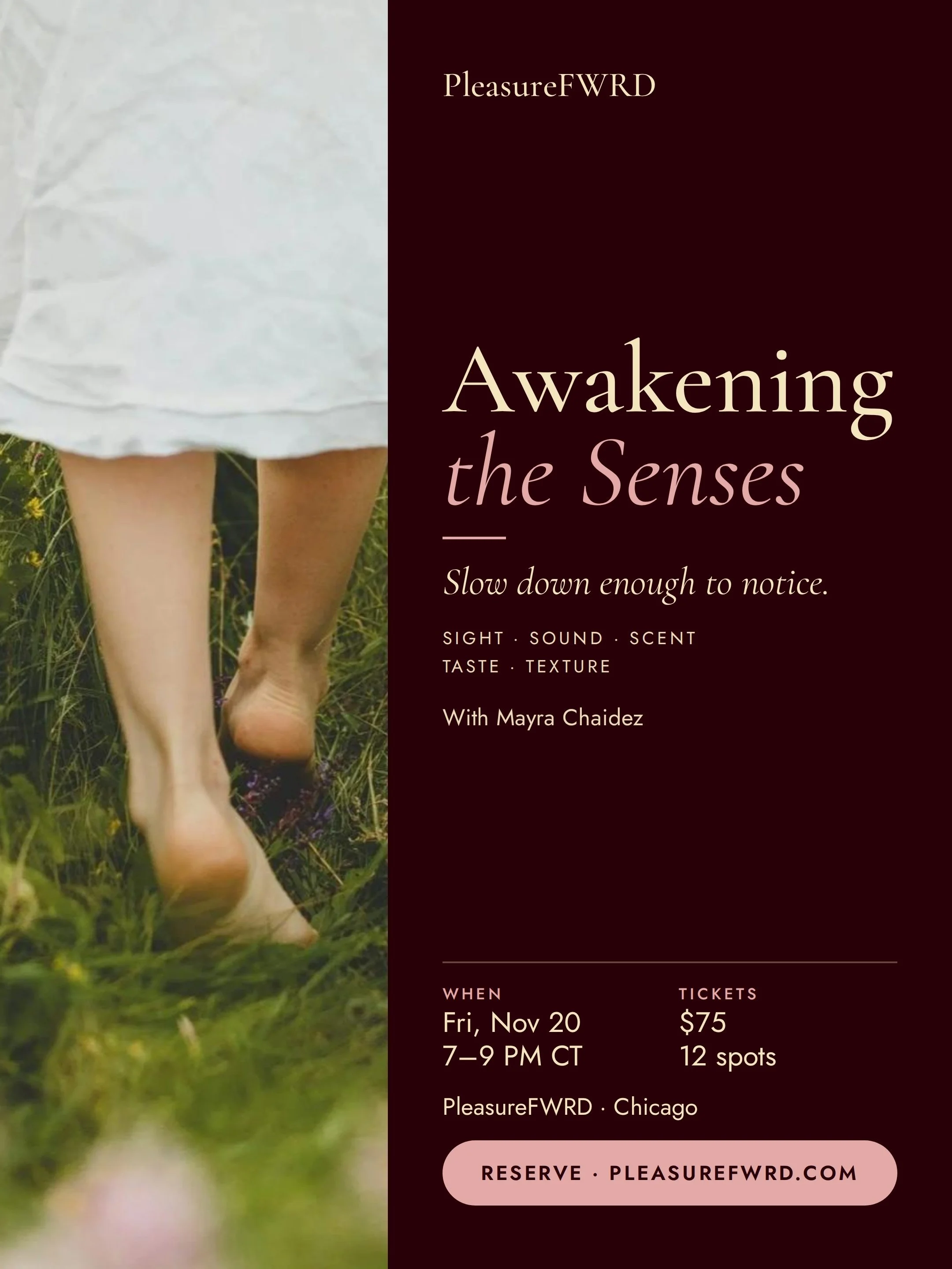 Awakening the Senses™ | Friday, November 20, 2026 · 7:00–9:00 PM CT