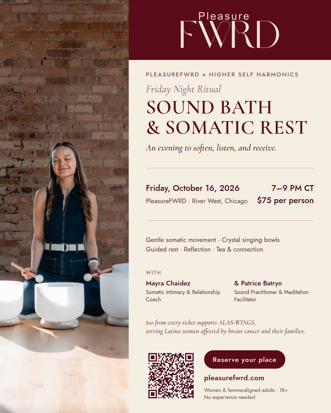 Sound Bath & Somatic Rest- Friday Night Ritual | October 16th @7-9pm CT