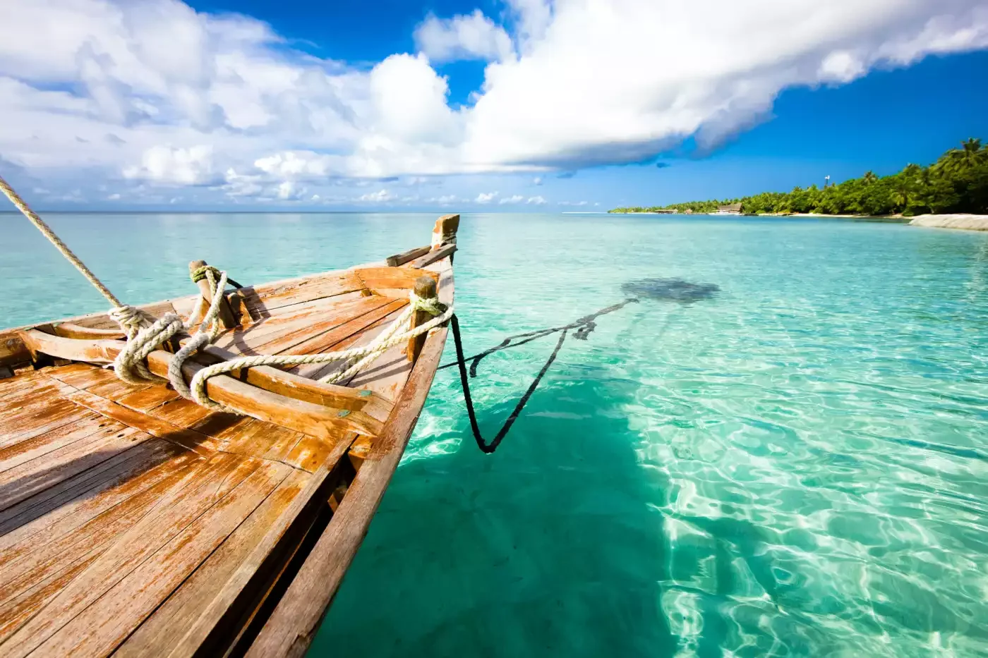 Maldives crystal clear waters and dazzling white soft sand beaches