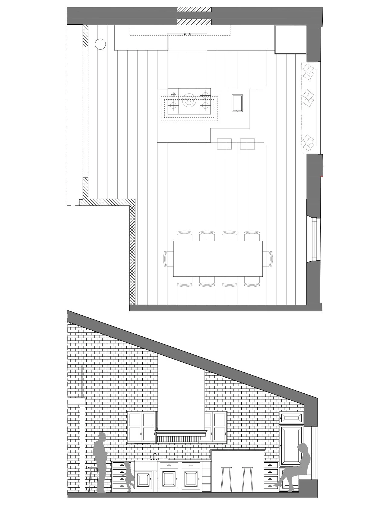 A vintage wooden chair with a furry white cushion on the seat.