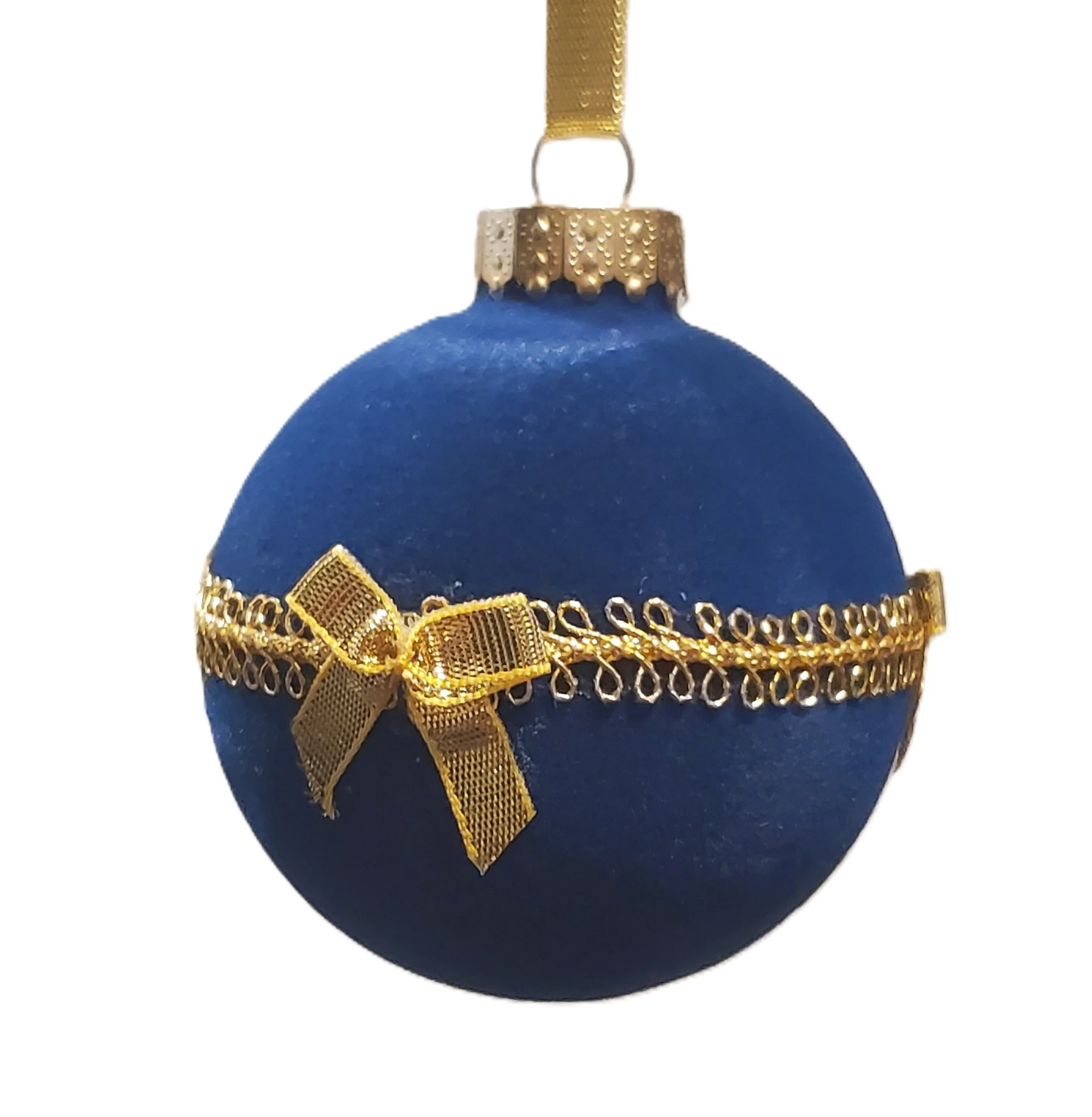 Blue Gilded Globes