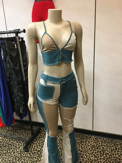 Patch Flare Jean Set