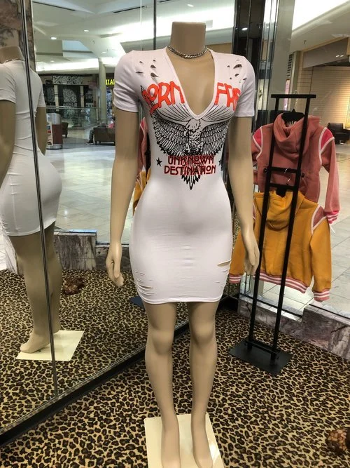 Graphic Shirt Dress