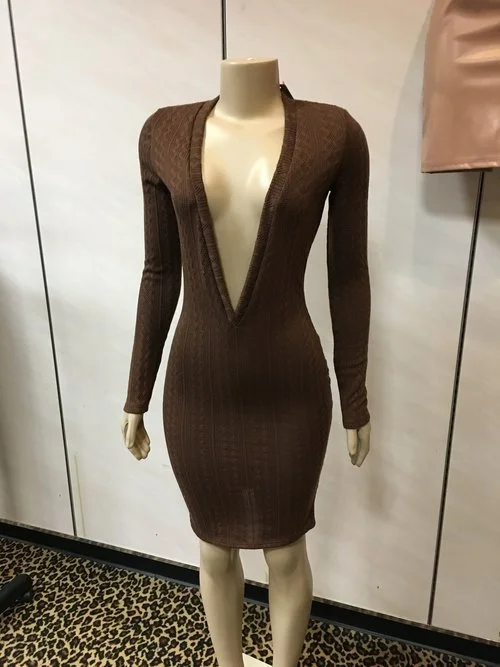 Exposed Sweater Dress