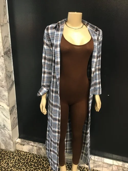 Maxi Plaid Jacket