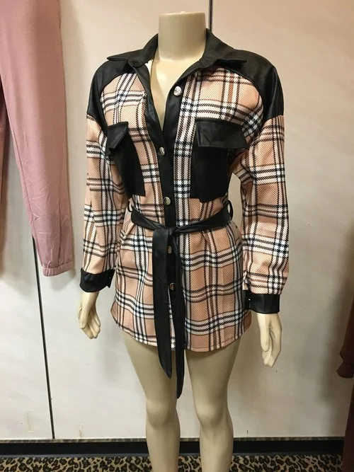 Plaid Jacket Dress