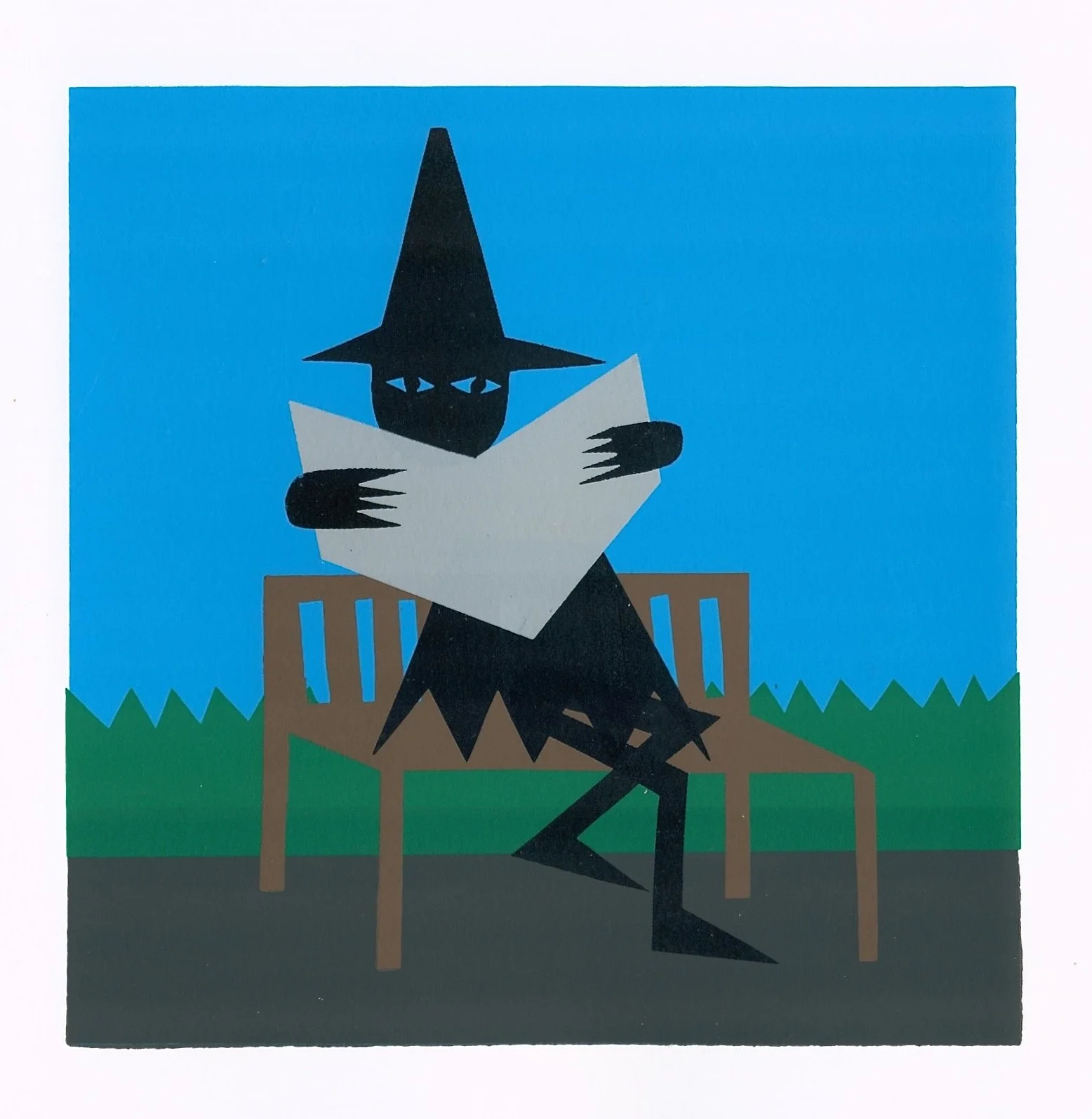 Reading,
10x10 Screenprint
