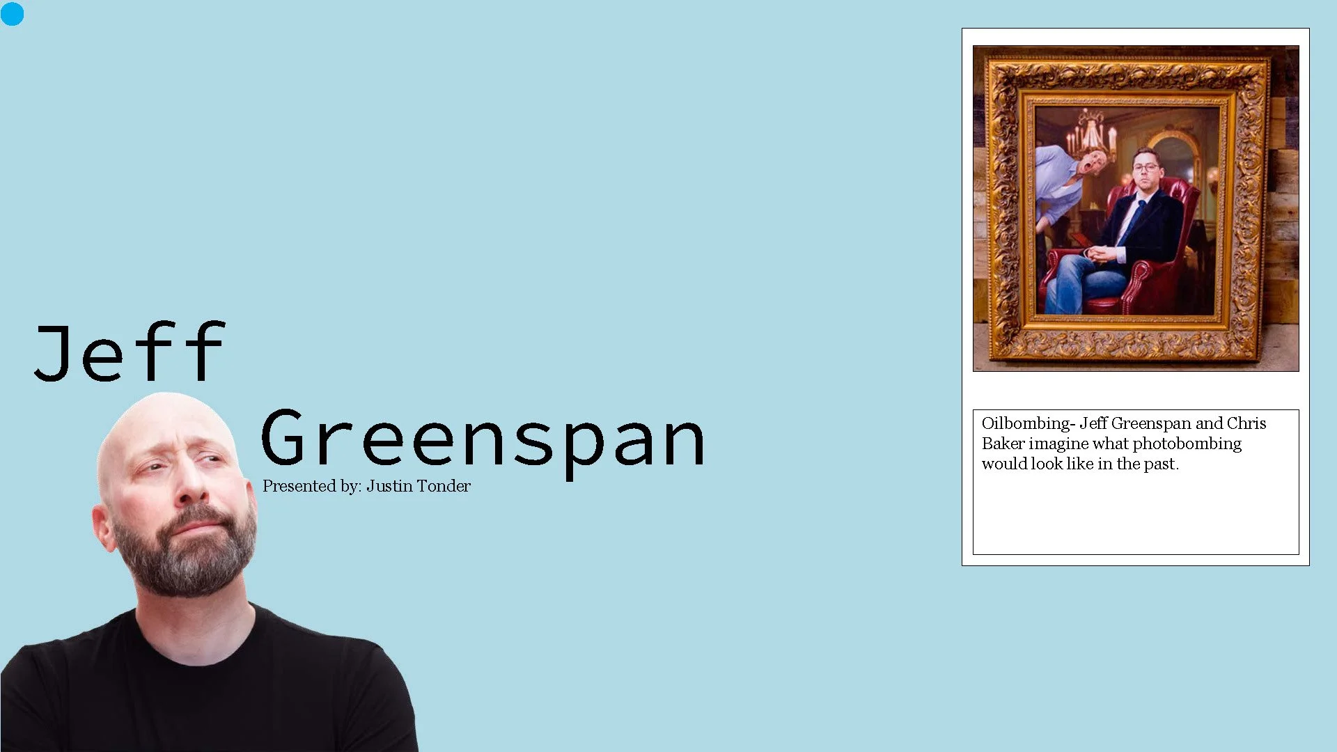 Title page for slide deck