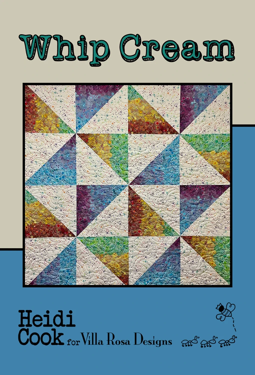 Villa Rosa - “Whip Cream” Quilt Pattern Card