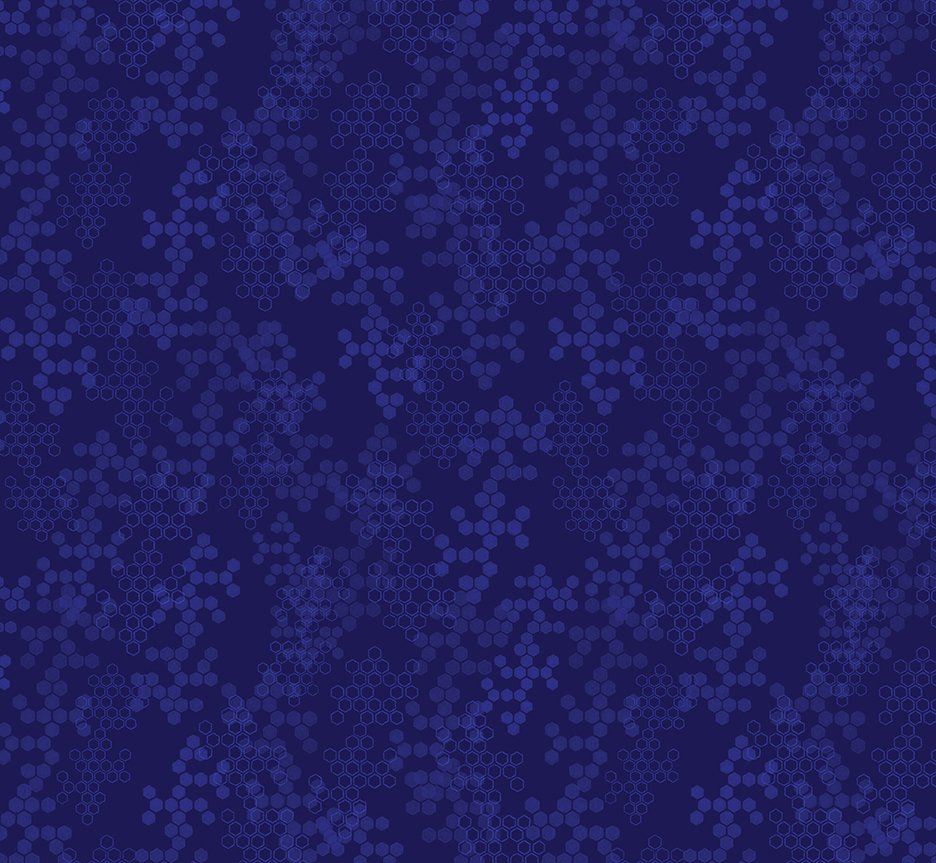 Benartex - Hexagon Tonal Navy (AMOSH 2026)
