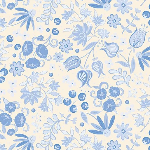 Benartex Moonlight Serenade Collection - Cutting Garden (Sky)