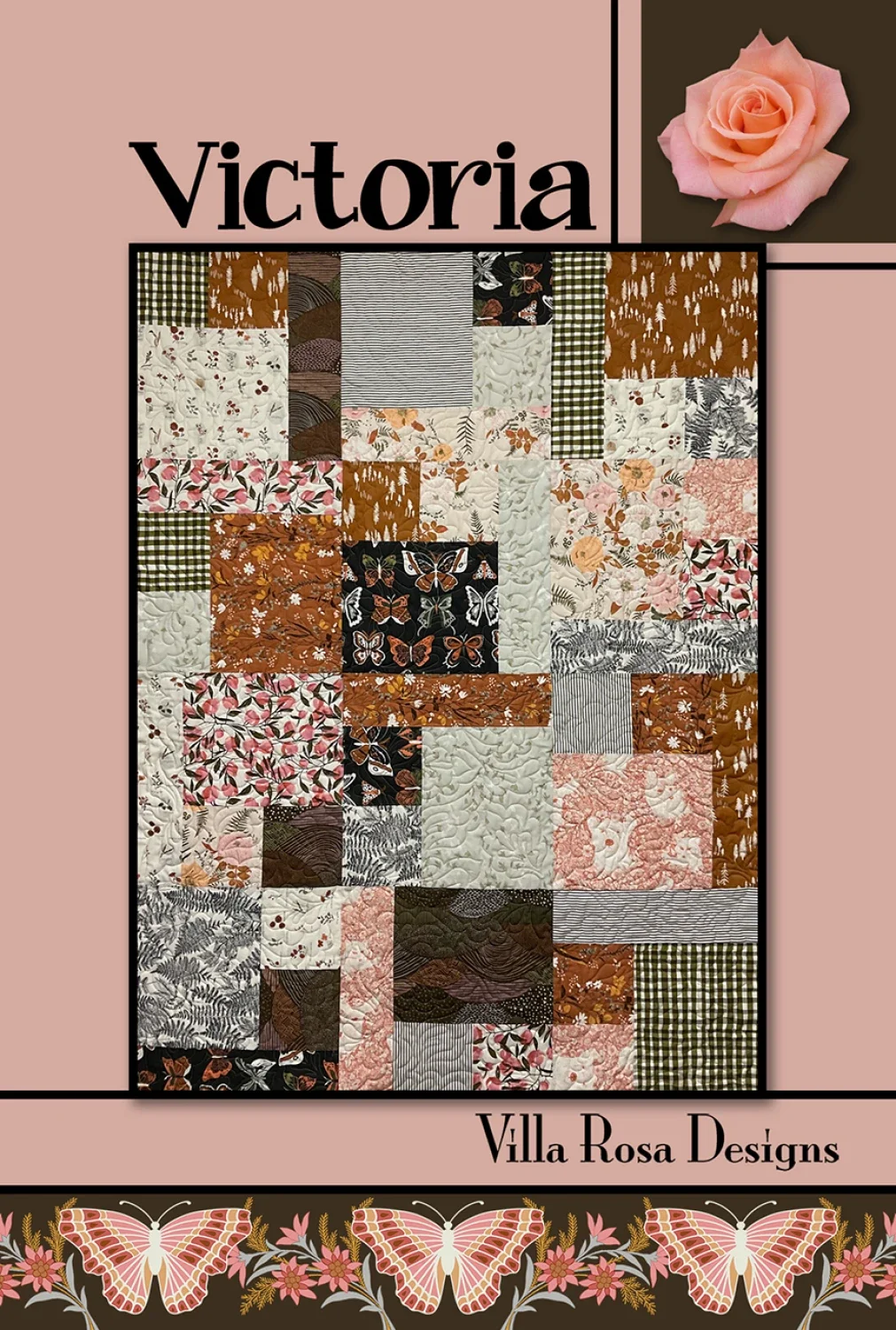 Villa Rosa - “Victoria” Quilt Pattern Card