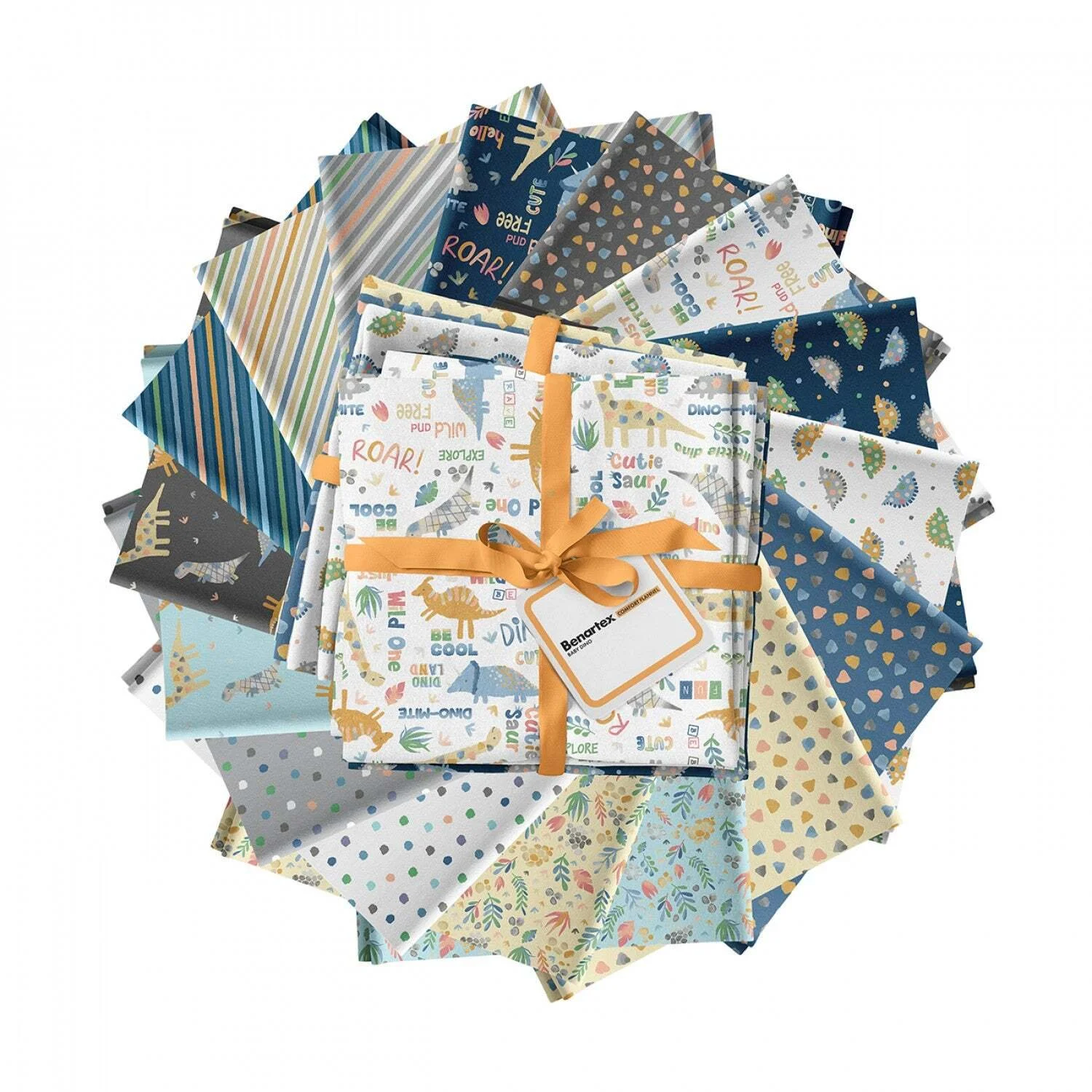 Fat Quarter Bundle - Benartex Baby Dino Comfort Flannel Collection (16Pk)
