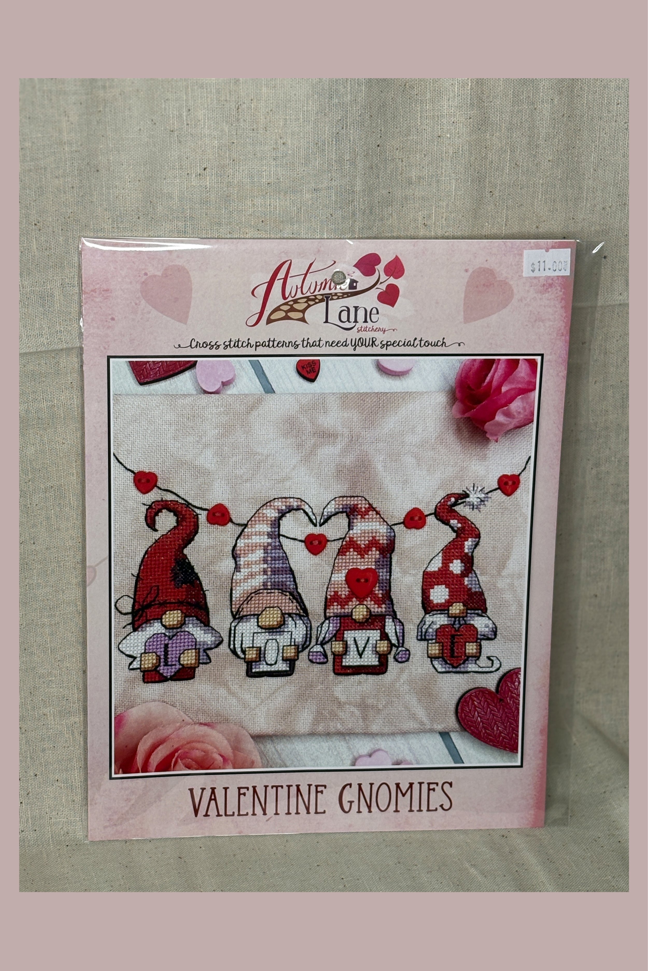 Autumn Lane Stitchery - "Valentine Gnomies"