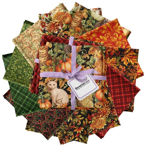 Fat Quarter Bundle - Benartex Autumn Cats Collection (11pk)