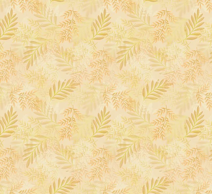 Benartex - Shadow Ferns Yellow Wide Back (AMOSH 2026)