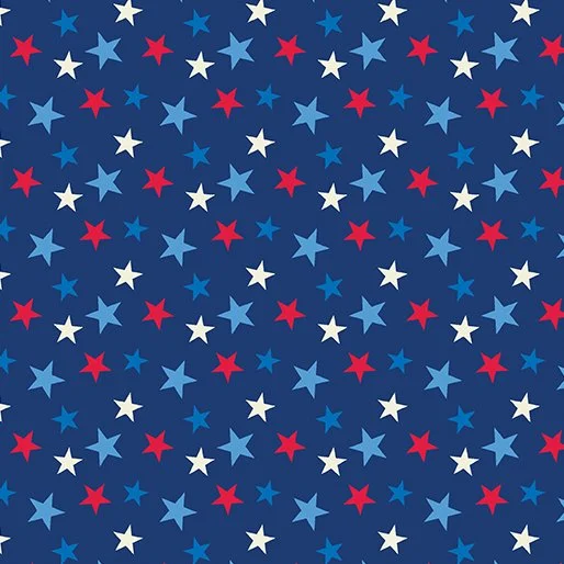 Benartex Celebrate the USA Collection - Celebration Stars (Navy)