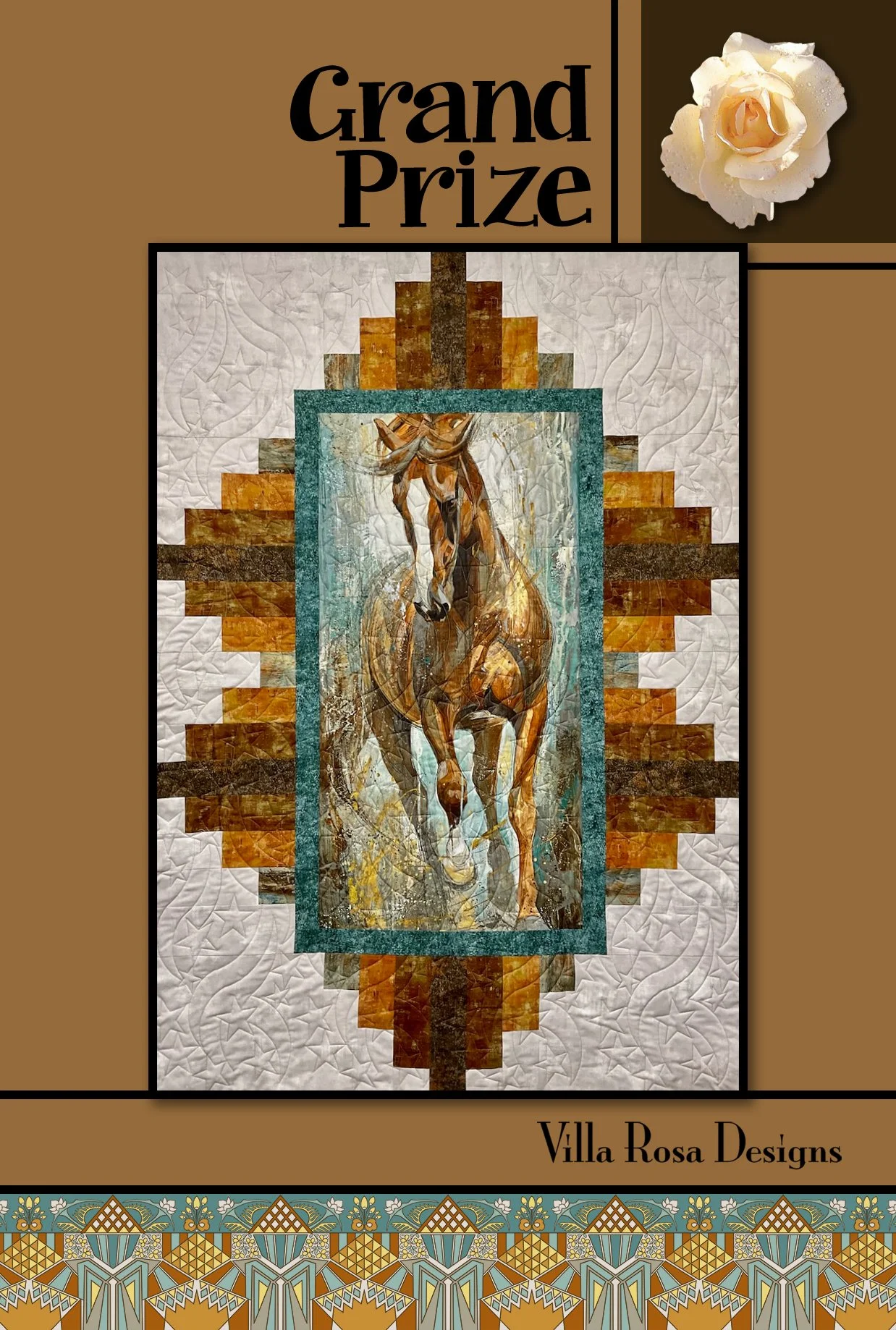 Villa Rosa - "Grand Prize" Quilt Pattern Card