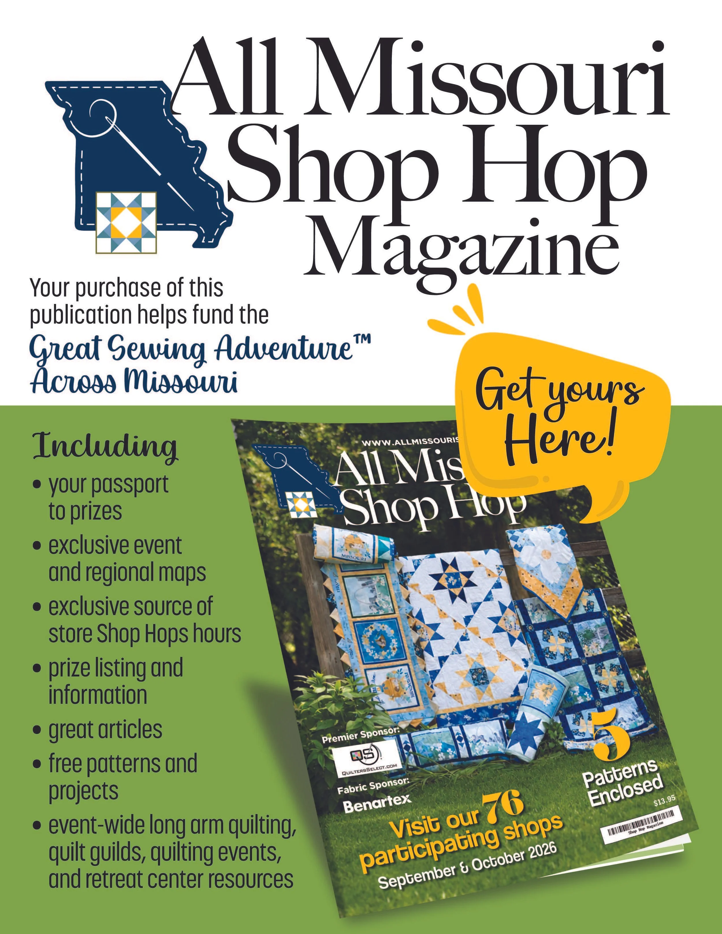 PRE-ORDER All Missouri Shop Hop Magazine 2026
