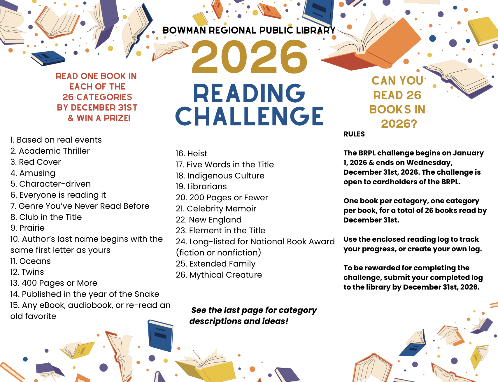 2026 Adult Reading Challenge
