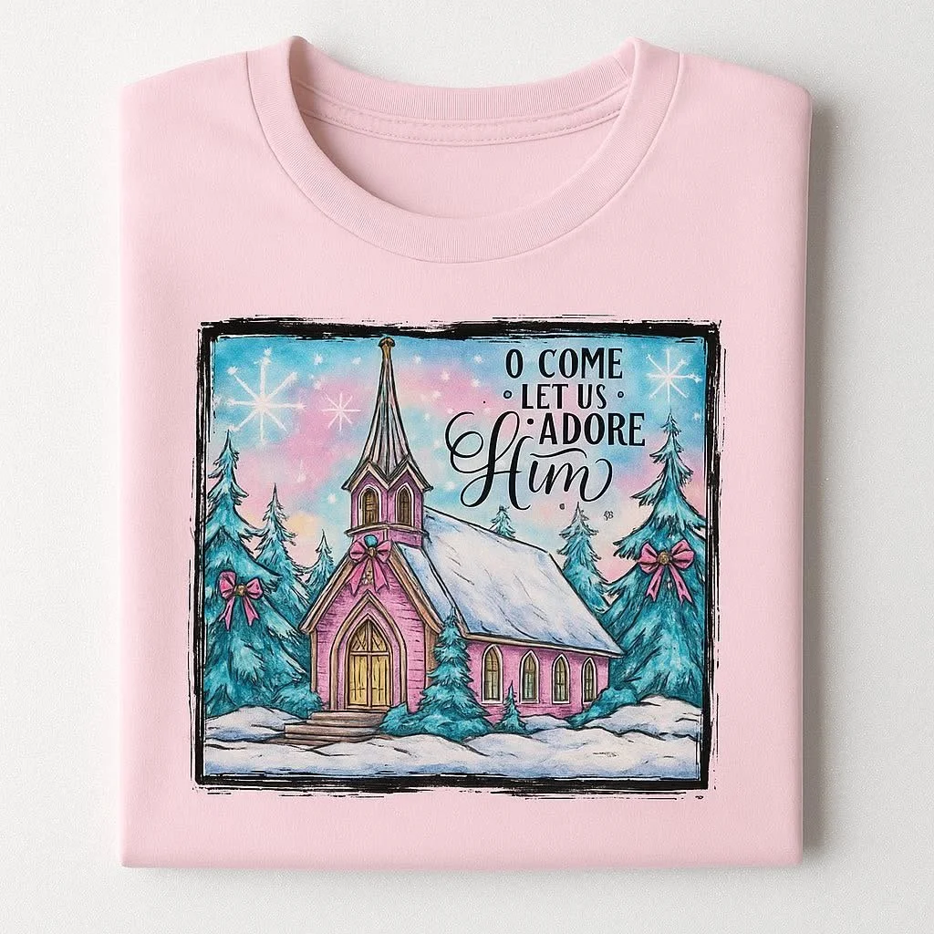beautiful O Come Let Us Adore Him
Crewneck $25