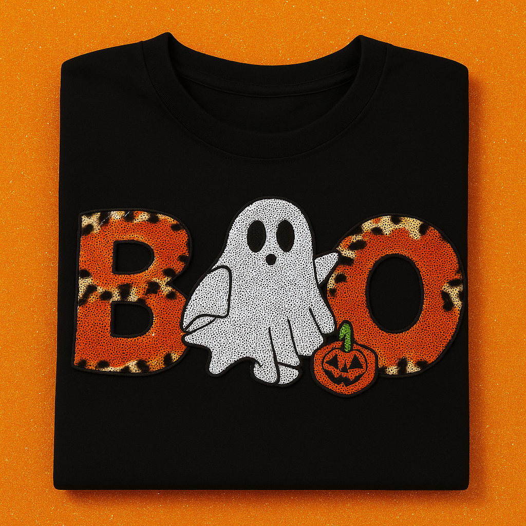 Boo Chenille & Sequin T-shirt $25 Sweatshirt $32