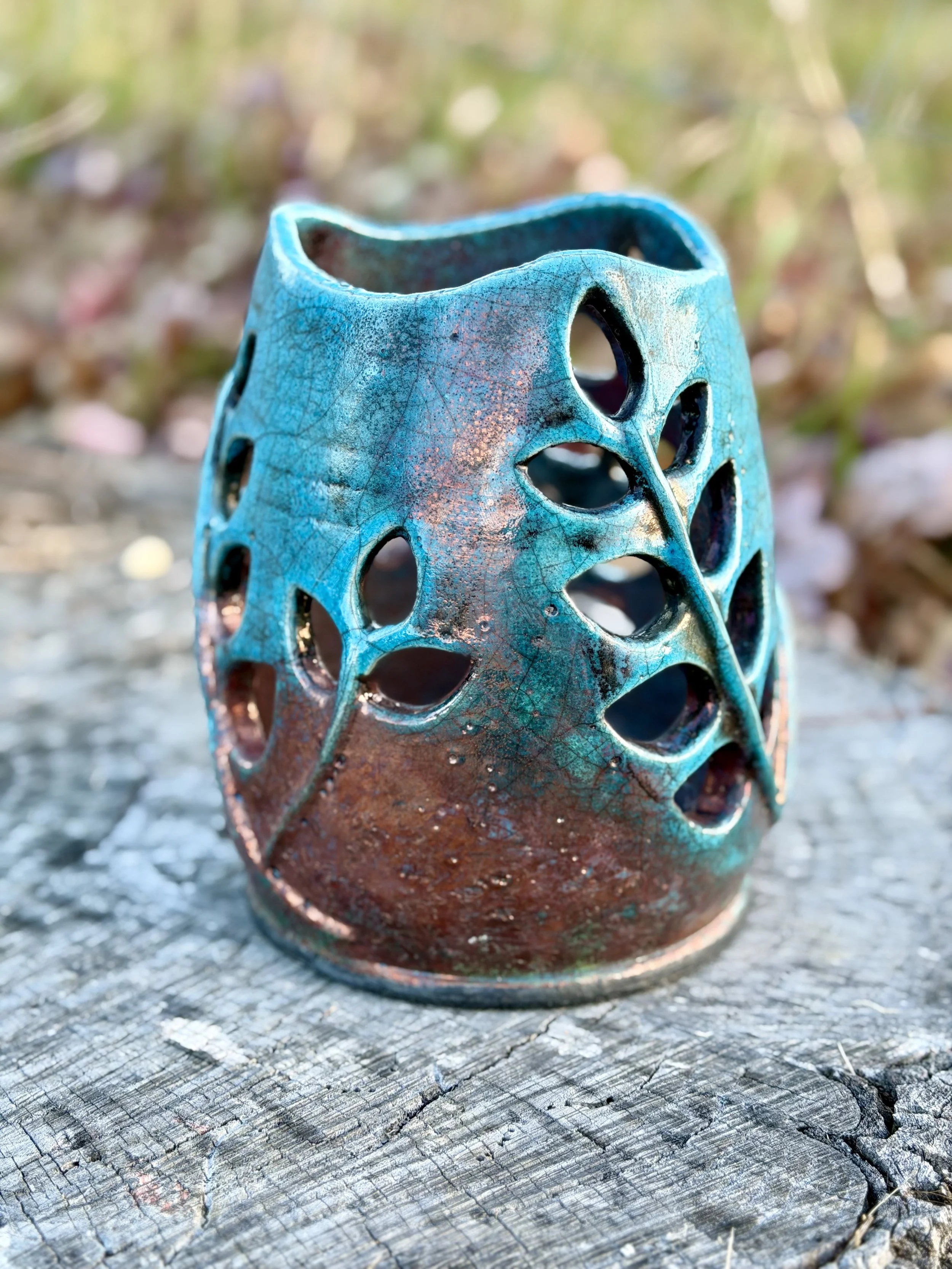 Blue raku