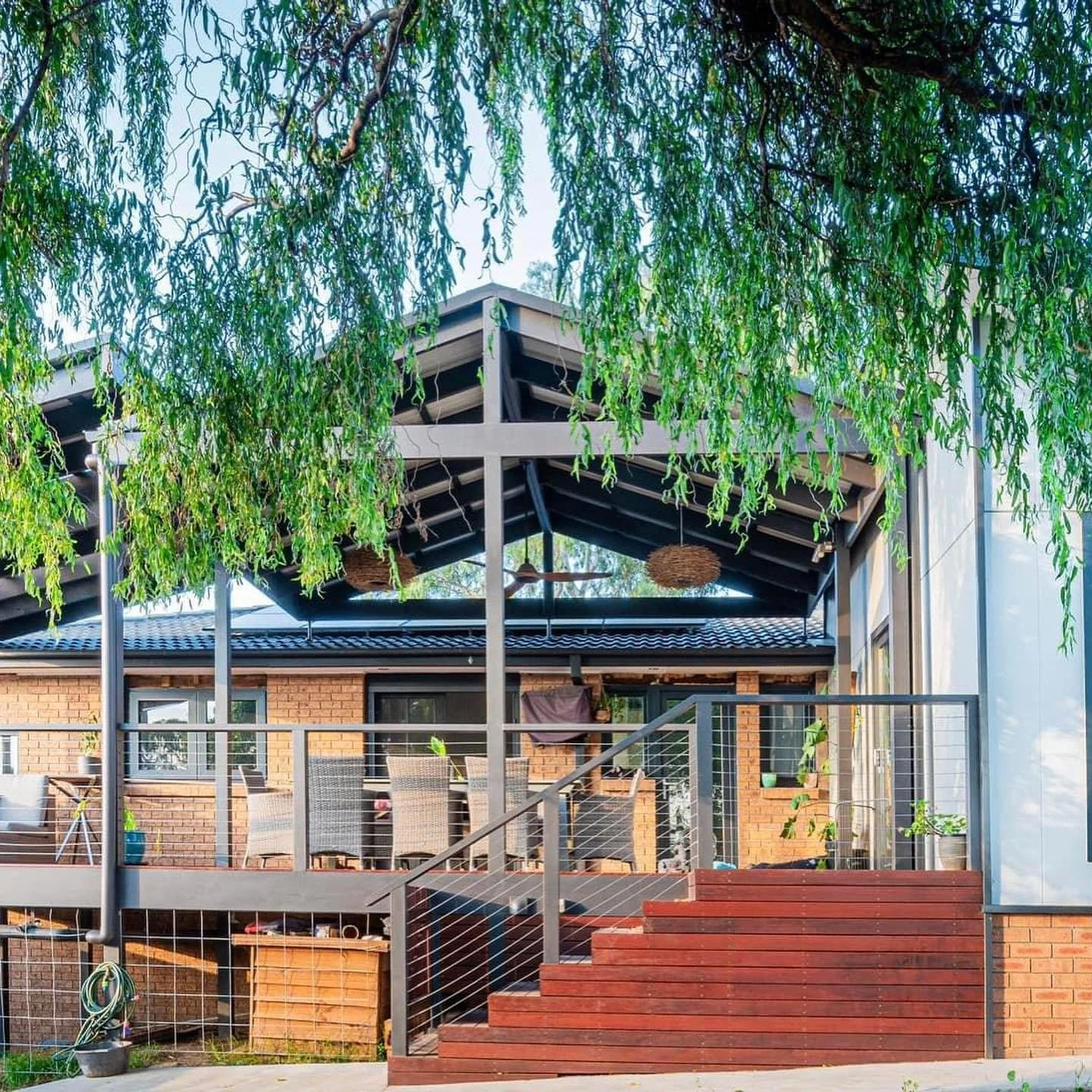 Our master and ensuite extension in Latham, finished with a warm Merbau deck and custom pergola to create seamless indoor-outdoor living.
Tip for anyone planning a reno: Think about how your new spaces connect &mdash; flow, light, and function make a