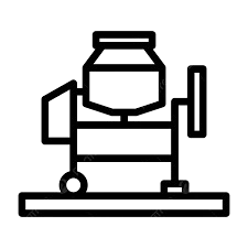 Concrete mixer icon