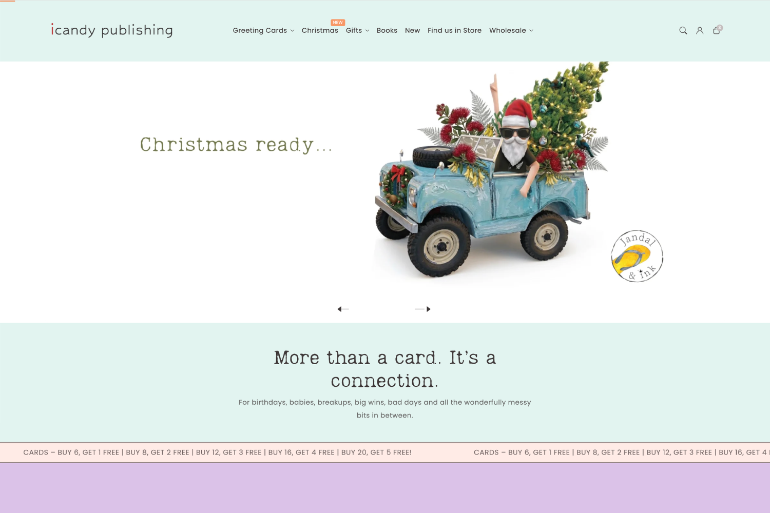 iCandy Publishing website homepage
