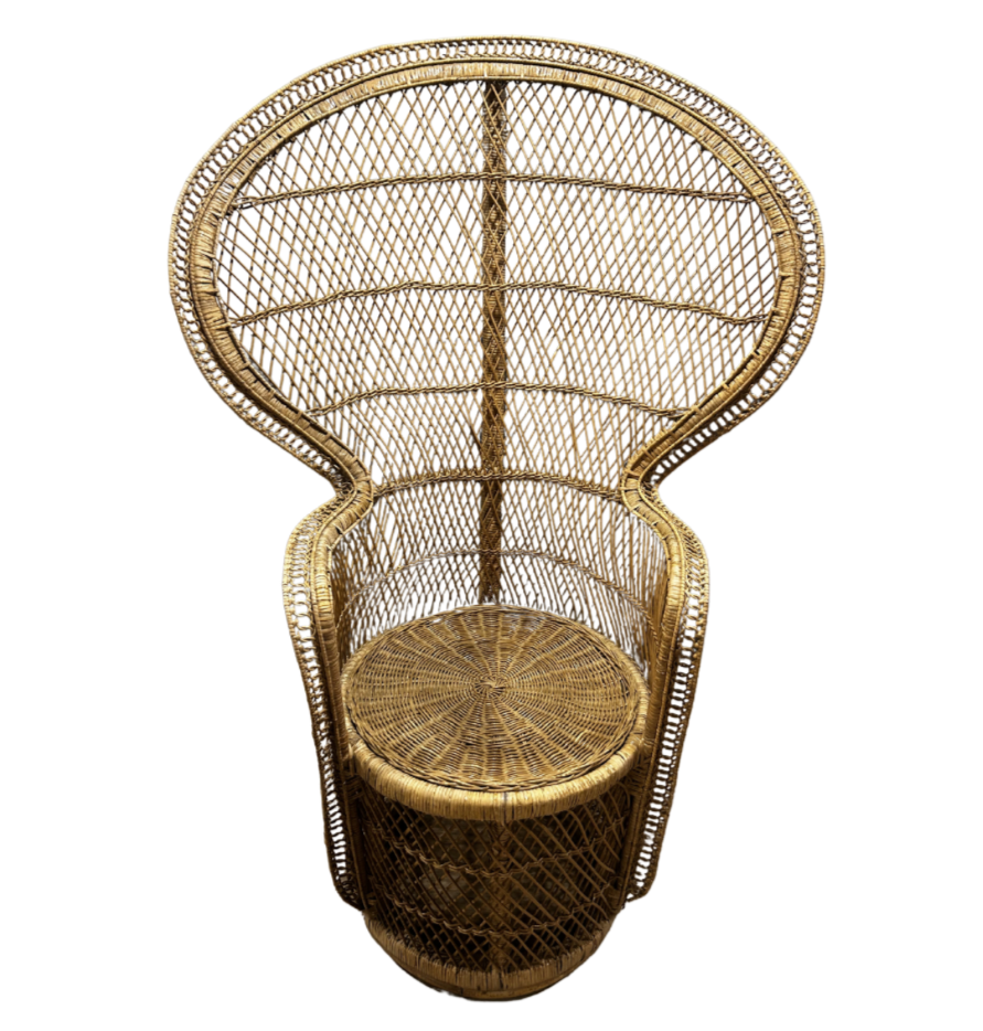 Wicker Peacock Chair