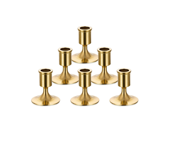 Gold Taper Candle Holders