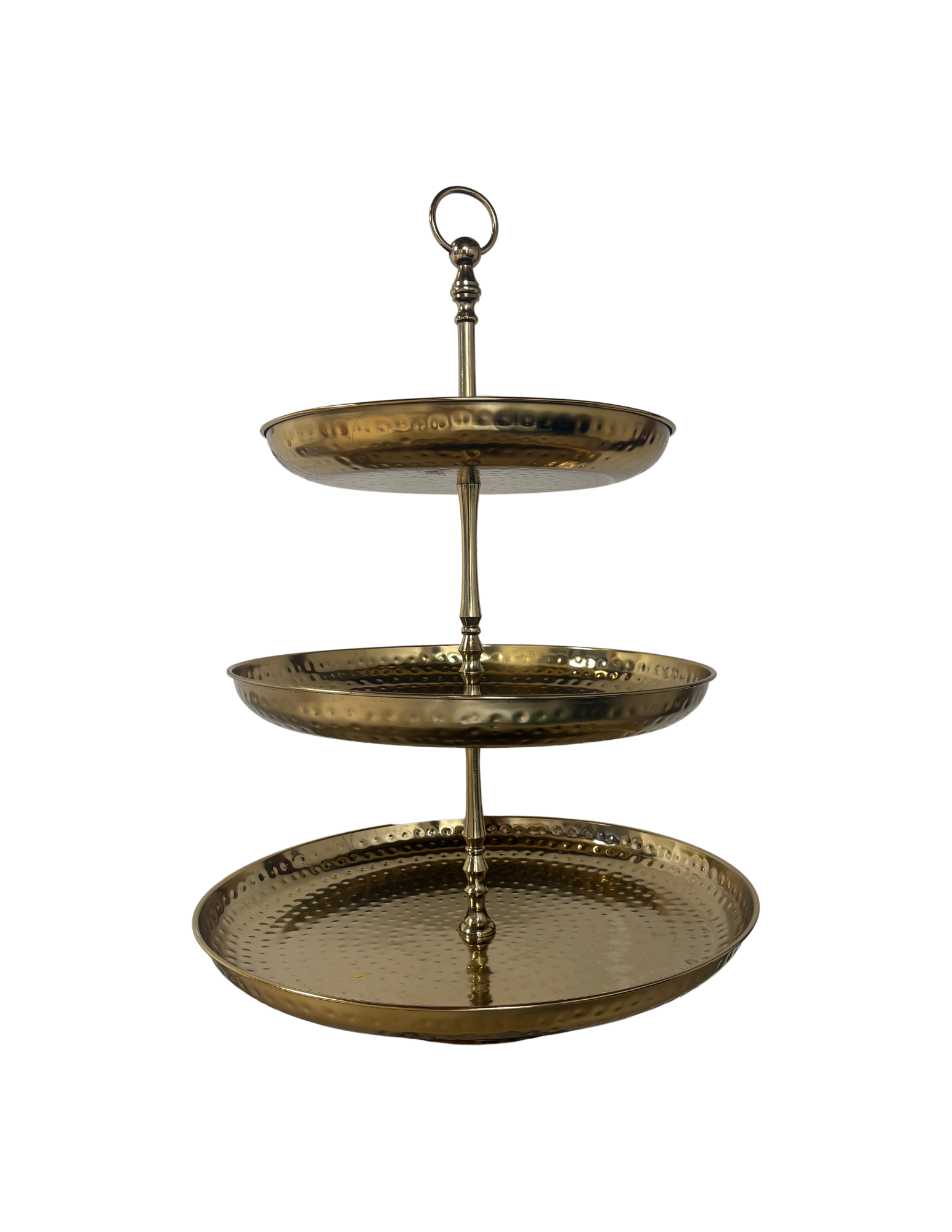 Three Tiered Gold Tray