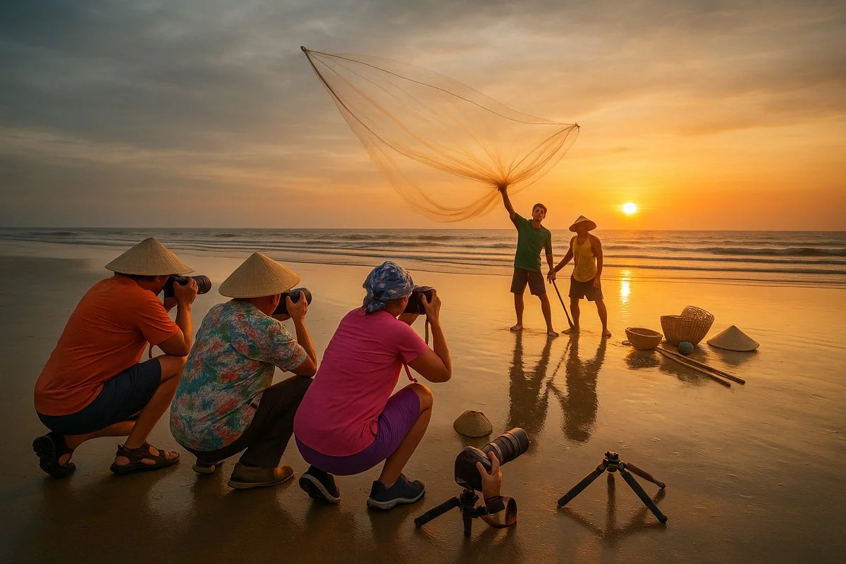 The library of fake travel photos in Asia