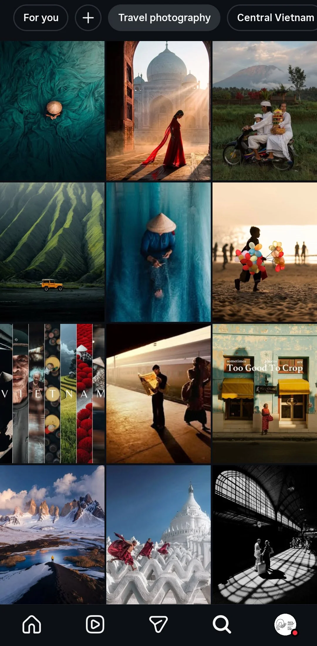 instagram and travel photography