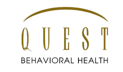 Logo with the words 'Quest Behavioral Health' in stylized text.