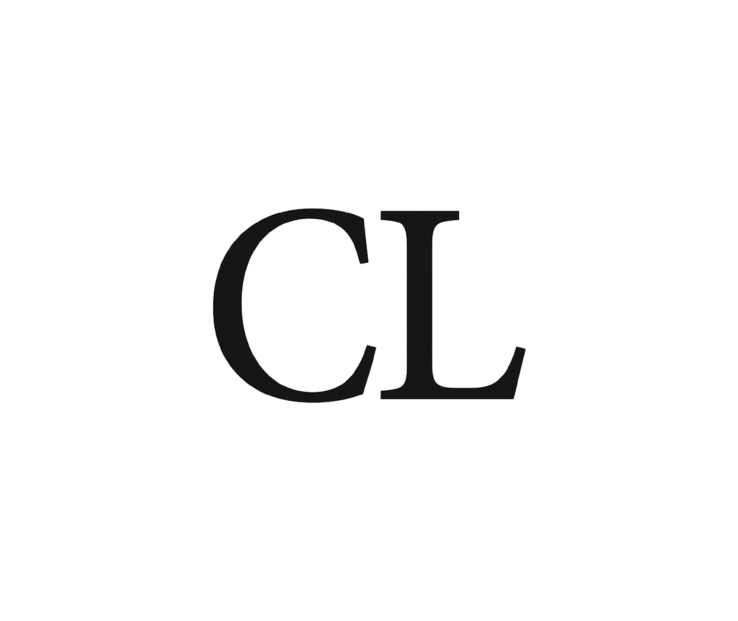 Black lowercase letters 'cl' on a white background.