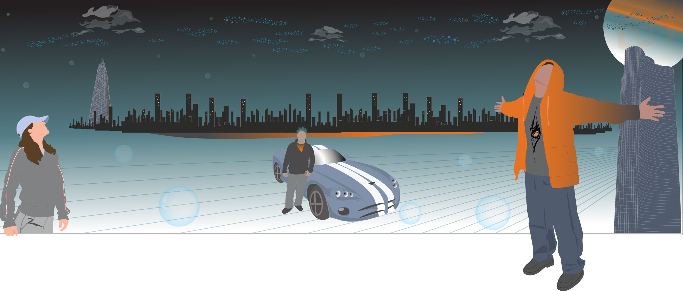 Cityscape Vector Illustration | 2023 | Illustrator