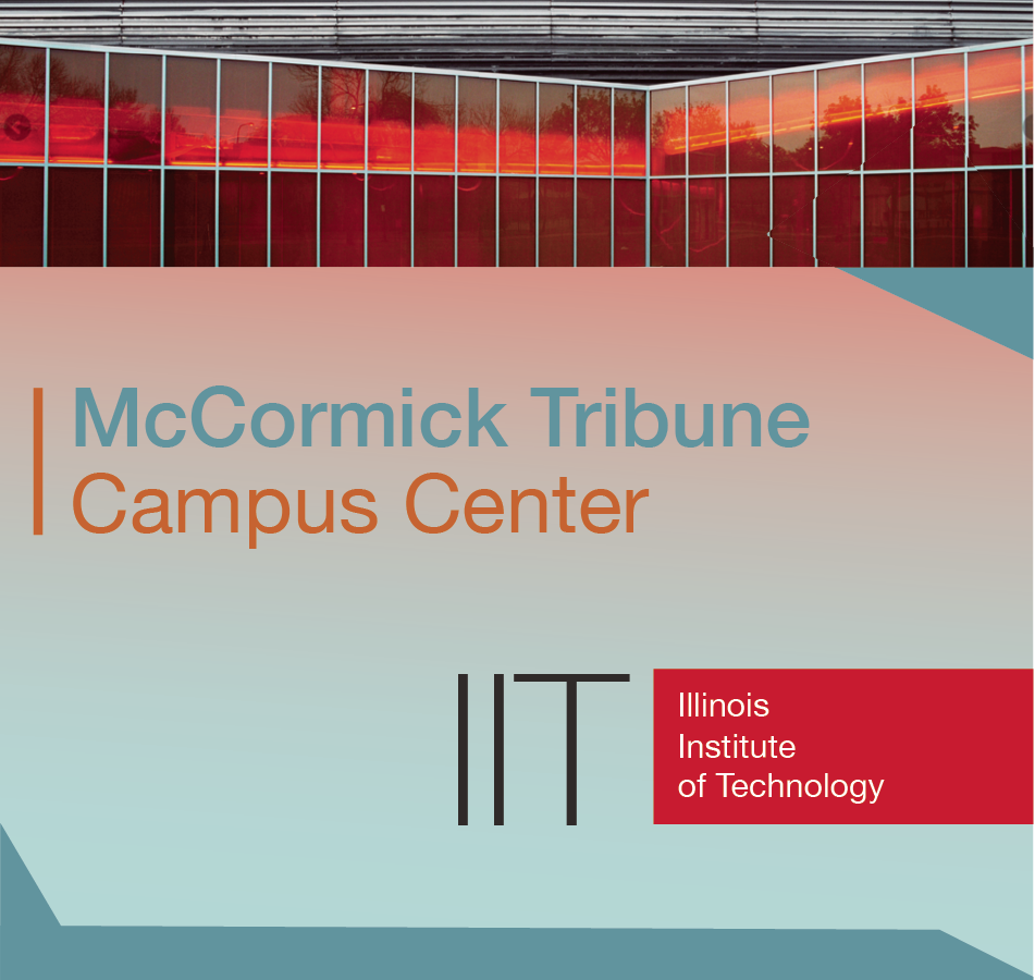 McCormick Tribune Campus Center Trifold | 2023 | InDesign & Photoshop