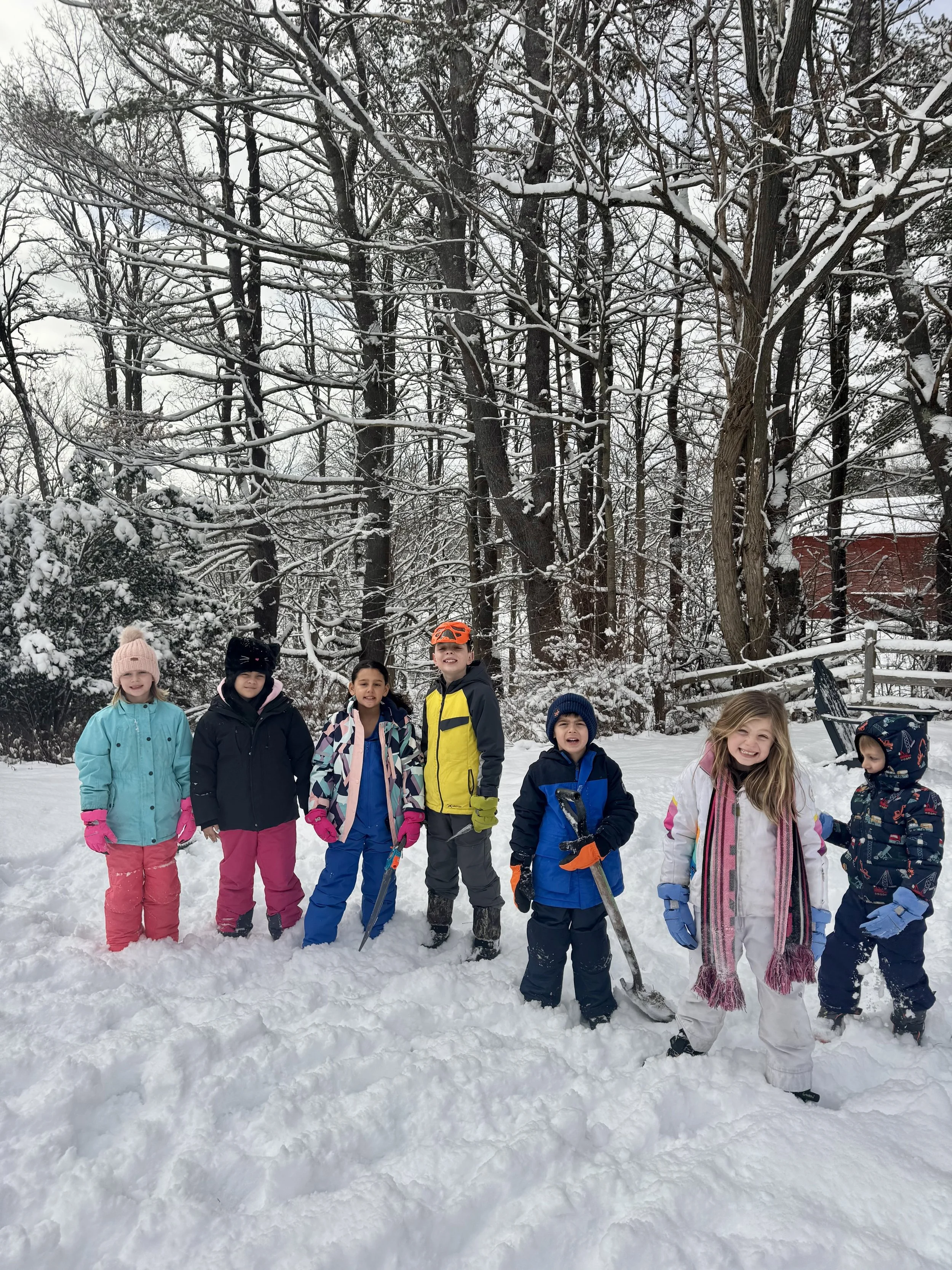My Two Homes group of kids enjoying a ski trip