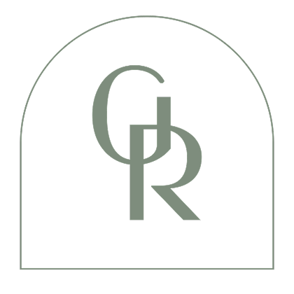 Logo with overlapping letters 'G', 'D', and 'R' inside an arched frame.