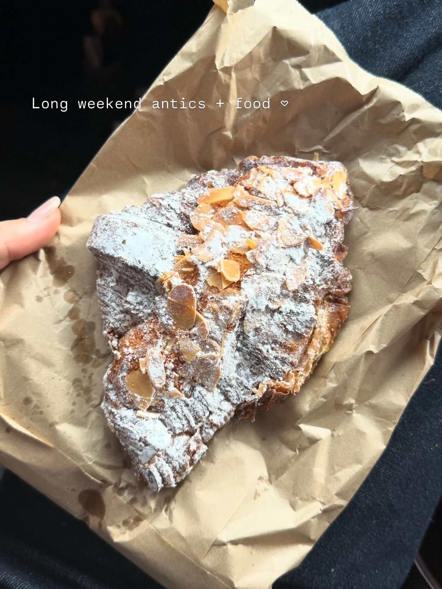 Long weekend&mdash; feeling very grateful🤎

1. Almond croissants never miss 
2. Saw the Slingers 
3. Needed some nature so went to see the cows 
4. Water hole magic 
5. Best sando ever 
6. Bestie <3