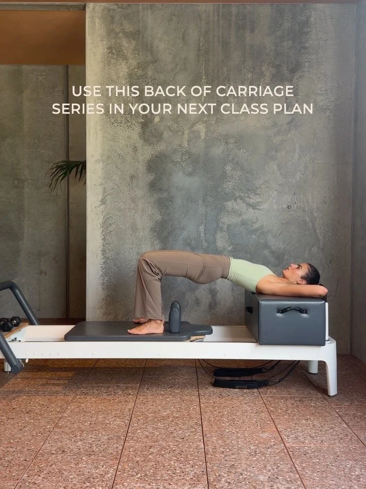 Save + try this extremely humbling reverse carriage series🫠

On a light spring + wearing @csb 

&bull;
&bull;
&bull;
#pilates #pilatesinspo #pilatesinspodaily #pilatesclass #reformerworkout